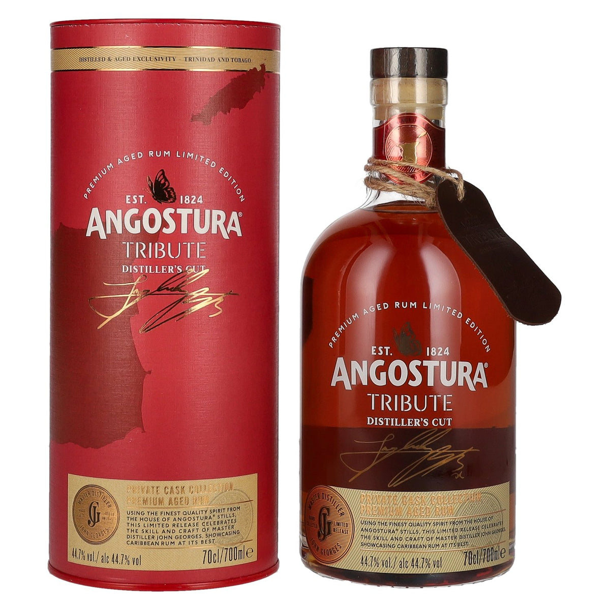 Angostura Tribute Distiller's Cut Premium Aged Rum Limited Edition 44.7% vol. 0.7l in a gift box