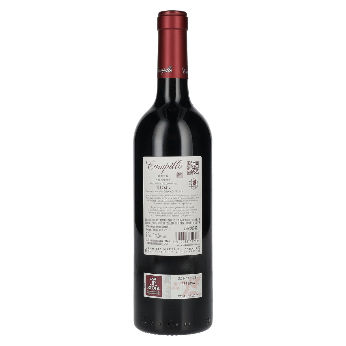 Campillo Reserva Colección Rioja DOC 2019 14,5% vol. 0,75 l