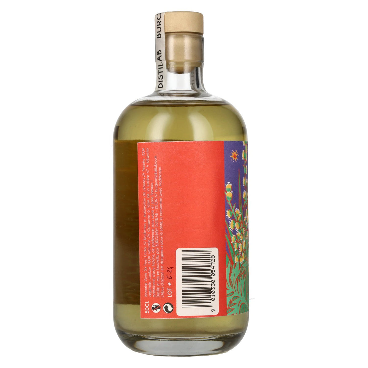 Burgundy Distilab Absinthe Six Feet Under 72 % vol. 0,5 l
