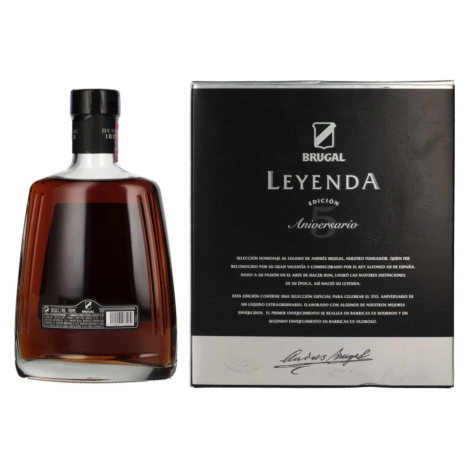 Brugal LEYENDA 5 Years Old Selección Especial 38% Vol. 0,7l in Geschenkbox