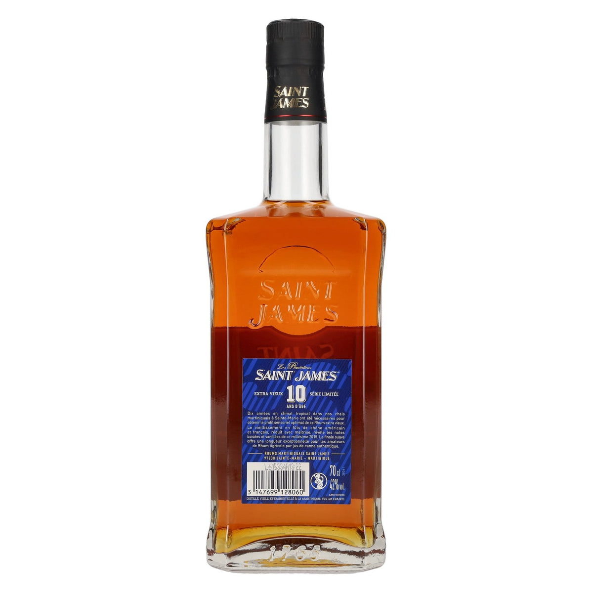Saint James 10 Years Old Extra Vieux Agricole Rhum from Martinique AOC Limited Edition 2025 42% ABV 0.7l