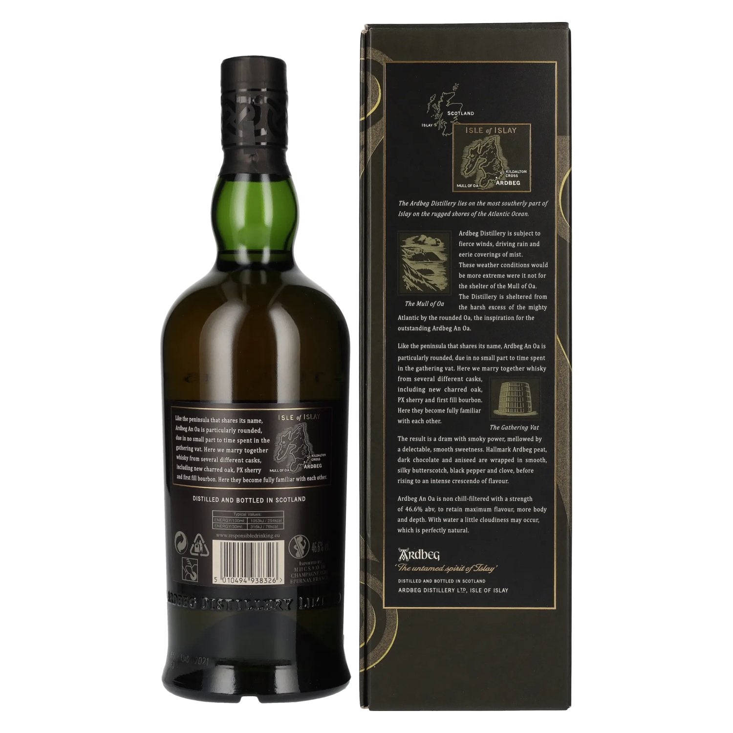Ardbeg AN OA Islay Single Malt 46,6% Vol. 0,7l in Geschenkbox