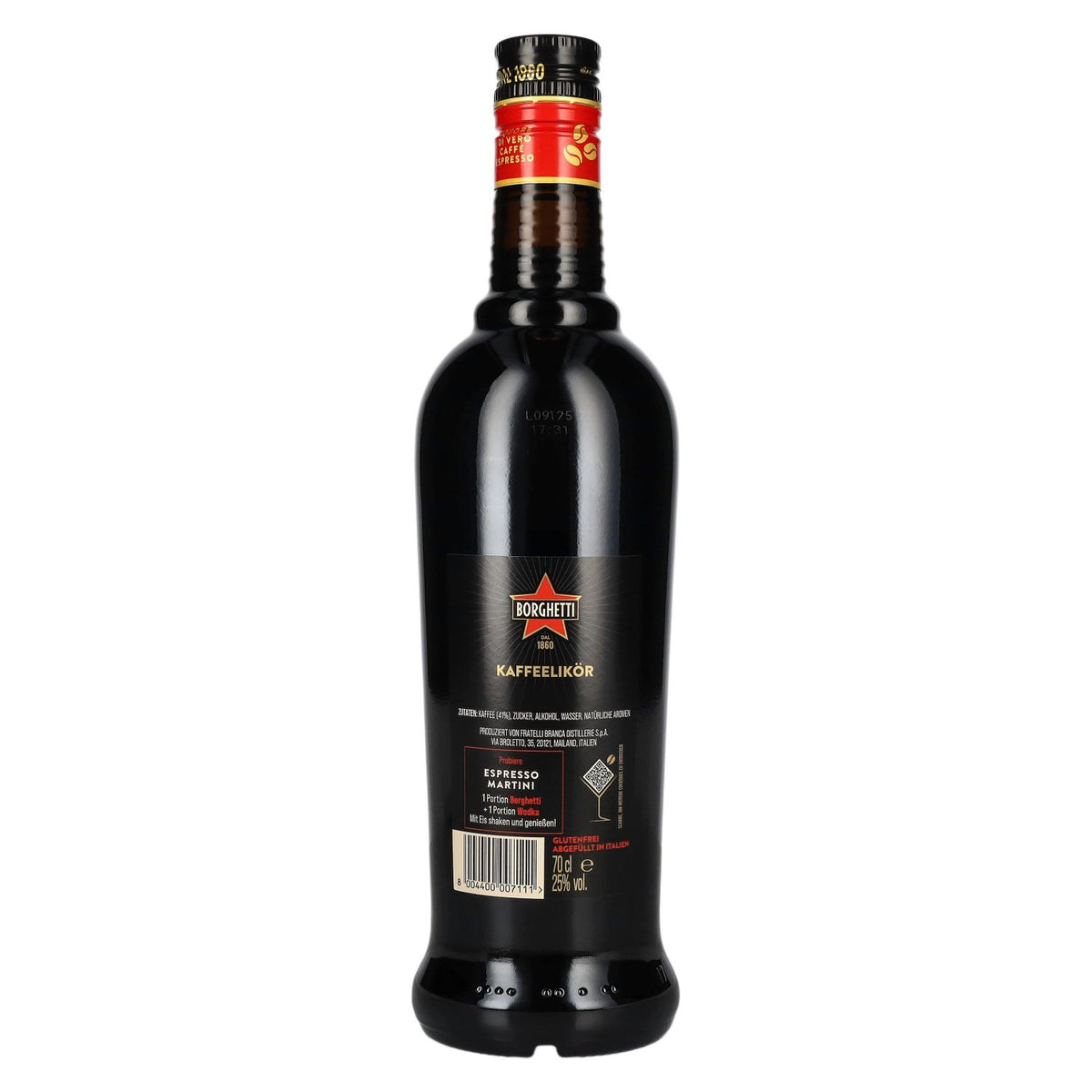 Borghetti Espresso Liqueur 25% ABV 0.7l