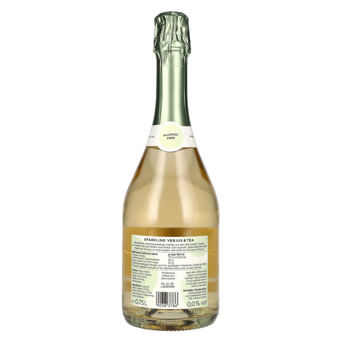 Schlumberger Sparkling Verjus &amp; Tea 0.0 Alcohol-Free 0.75l