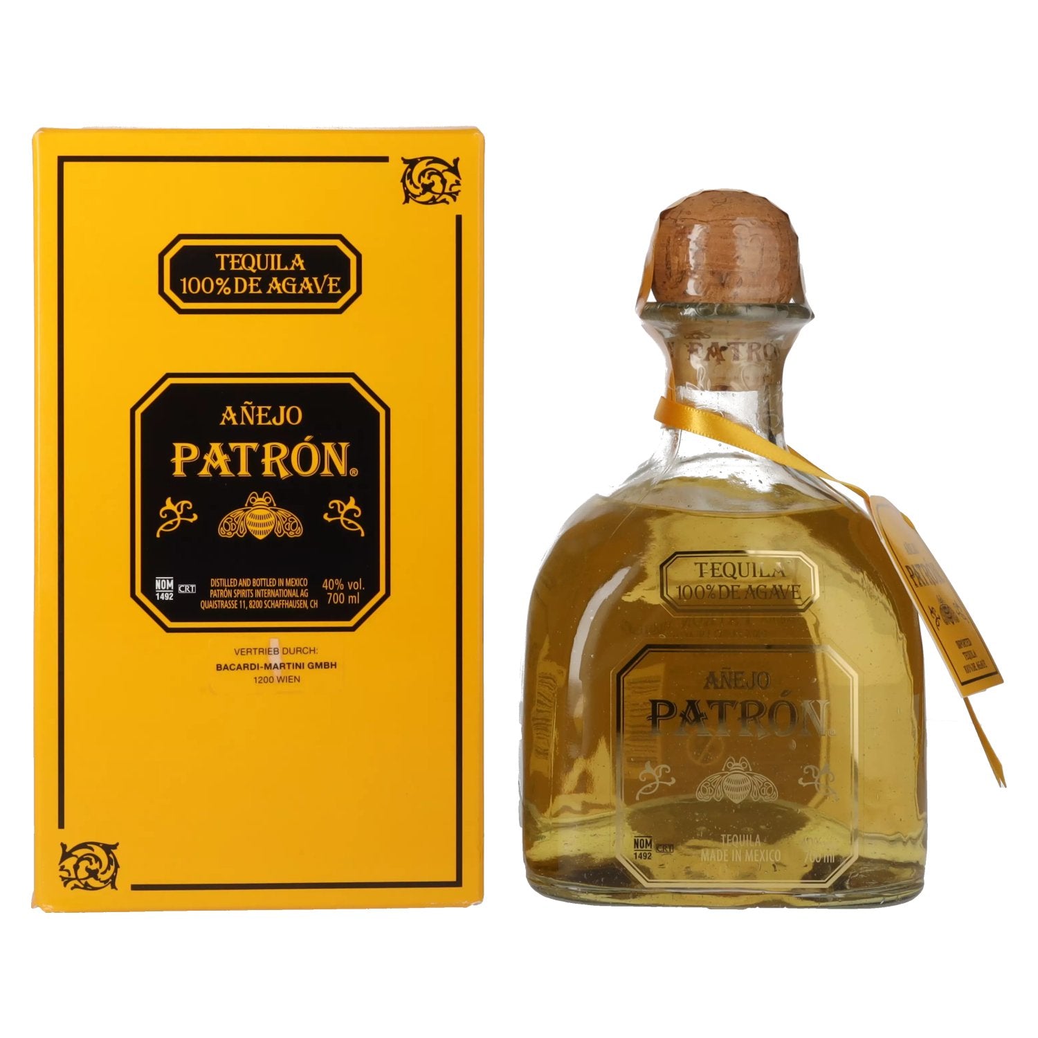 Patrón Tequila Añejo 40% Vol. 0,7l in gift box