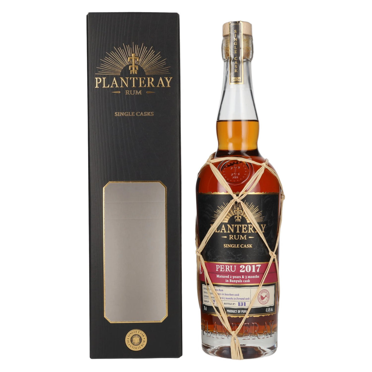 Planteray Rum PÉROU Single Cask Banyuls Barrel 2017 41,4% vol. 0,7 l in geschenkverpakking