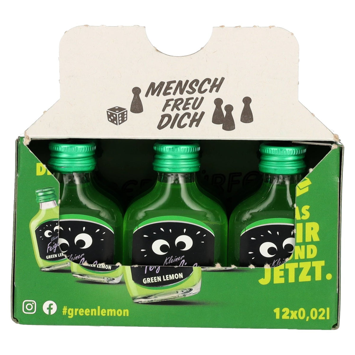 Kleiner Feigling Green Lemon 15% vol. 12 x 0,02 l