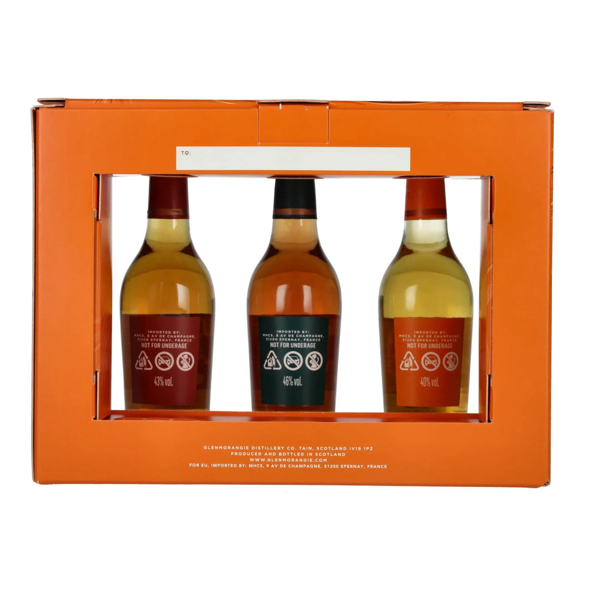 Glenmorangie-proefpakket 43% vol. 3 x 0,1 l in geschenkverpakking