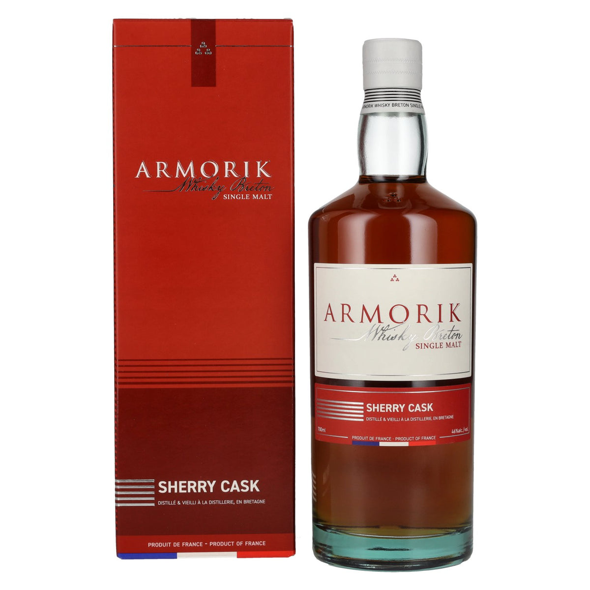 Armorik SHERRY CASK Whisky Breton Single Malt 46% vol. 0,7 l in geschenkverpakking