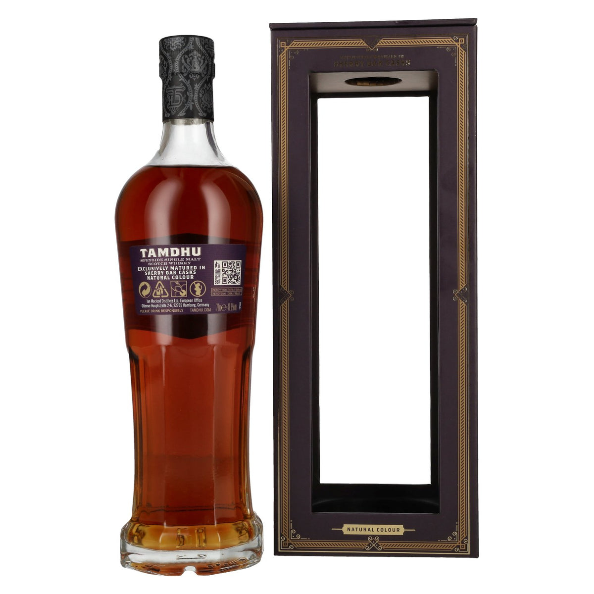 Tamdhu 18 ans d'âge, single malt du Speyside, édition limitée, 46,8 % vol., 0,7 l, dans un coffret cadeau