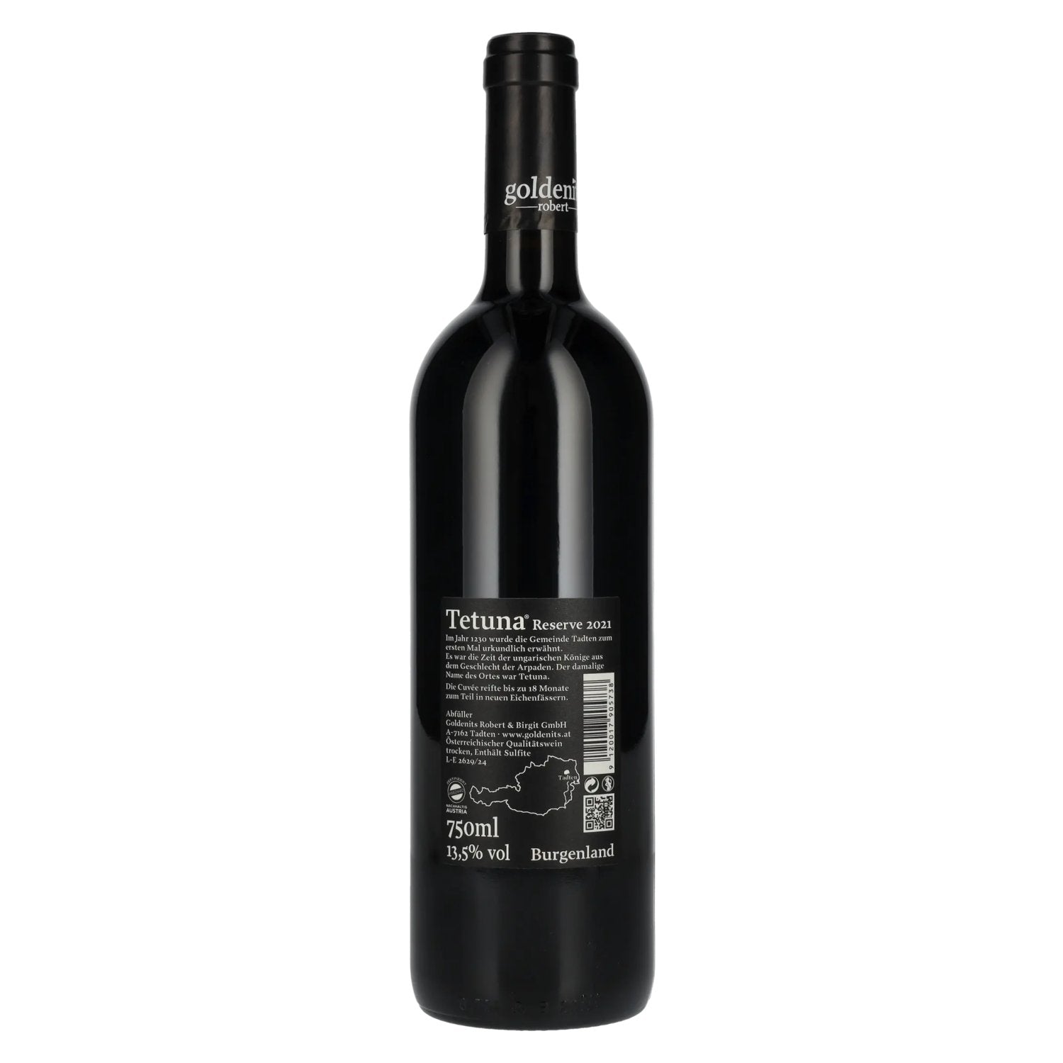 Goldenits Robert Tetuna Reserve 2021 13,5% Vol. 0,75l
