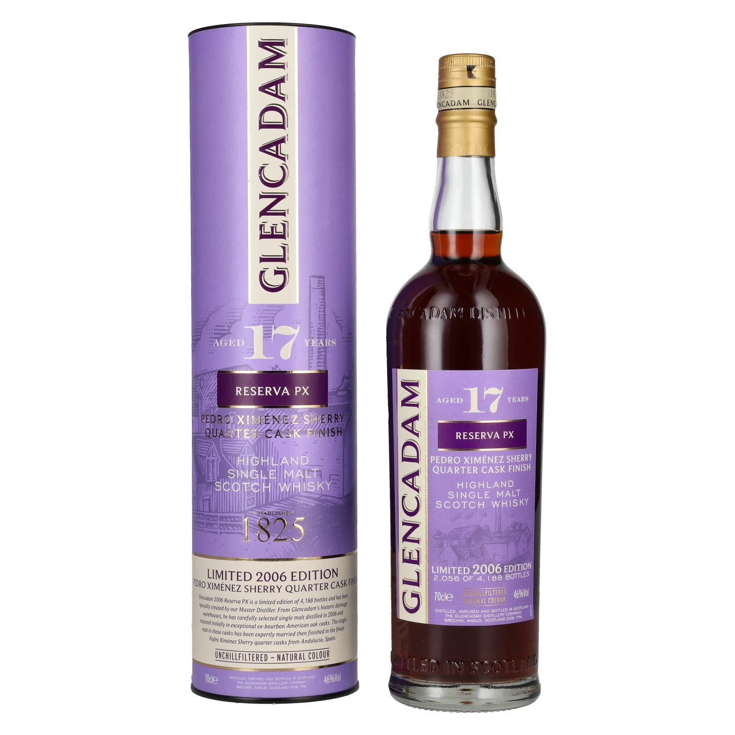 Glencadam 17 Years Old Reserva PX Sherry Quarter Cask Finish 46% Vol. 0,7l in gift box