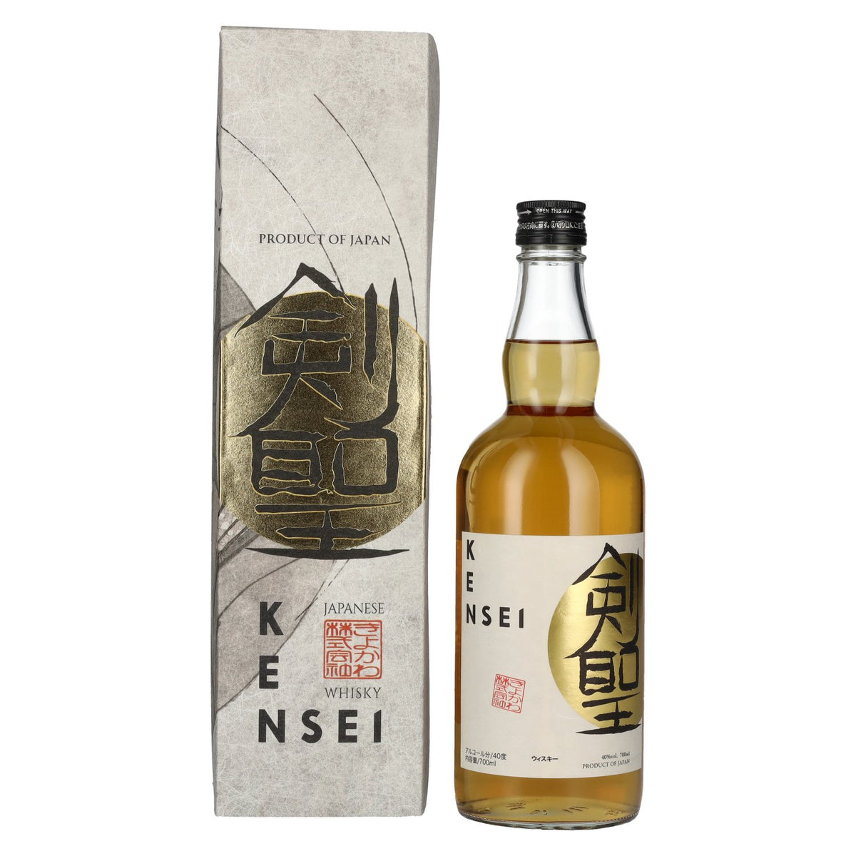 Kensei Whisky, 40 % vol., 0,7 l, dans un coffret cadeau