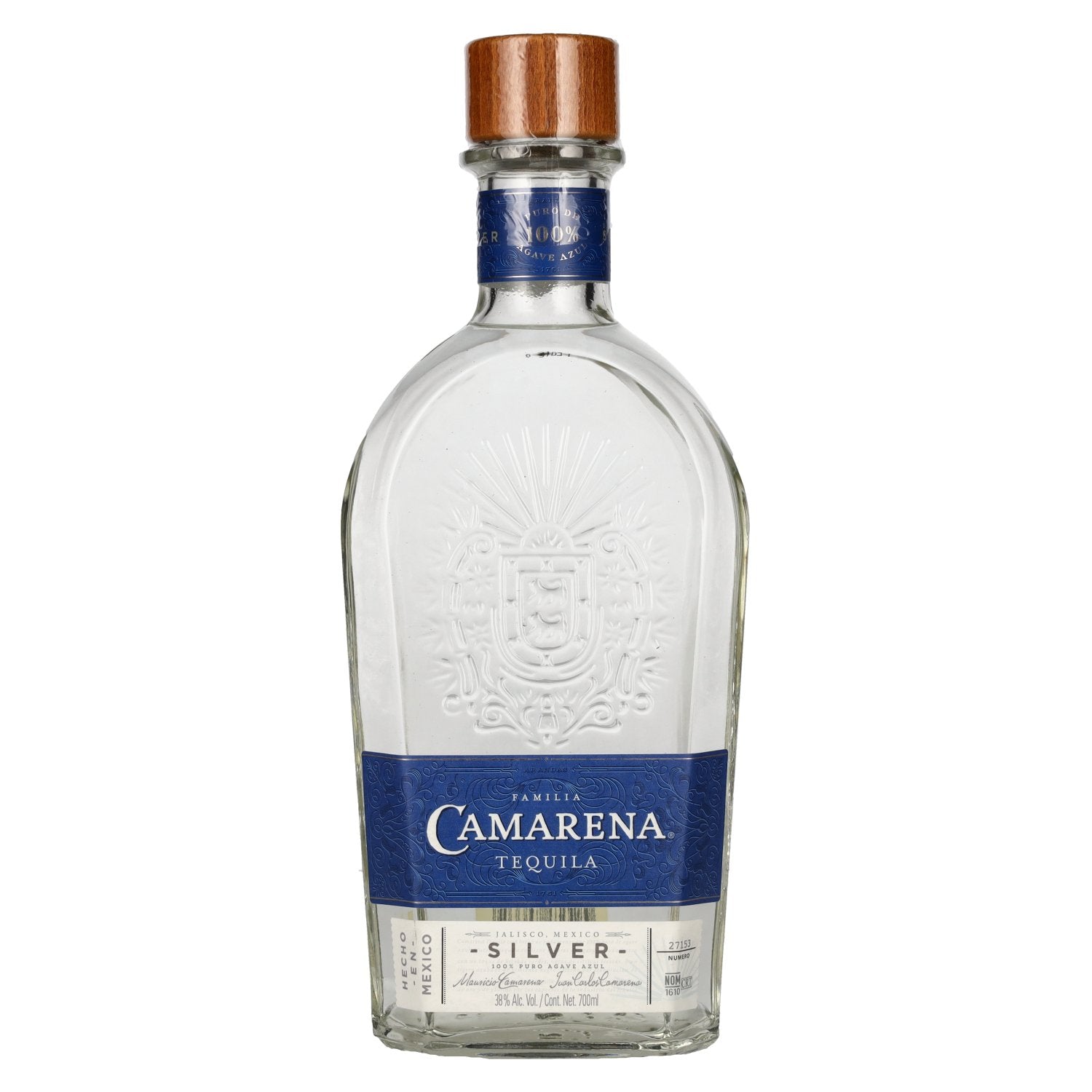 Familia Camarena Tequila Silver 38% Vol. 0,7l