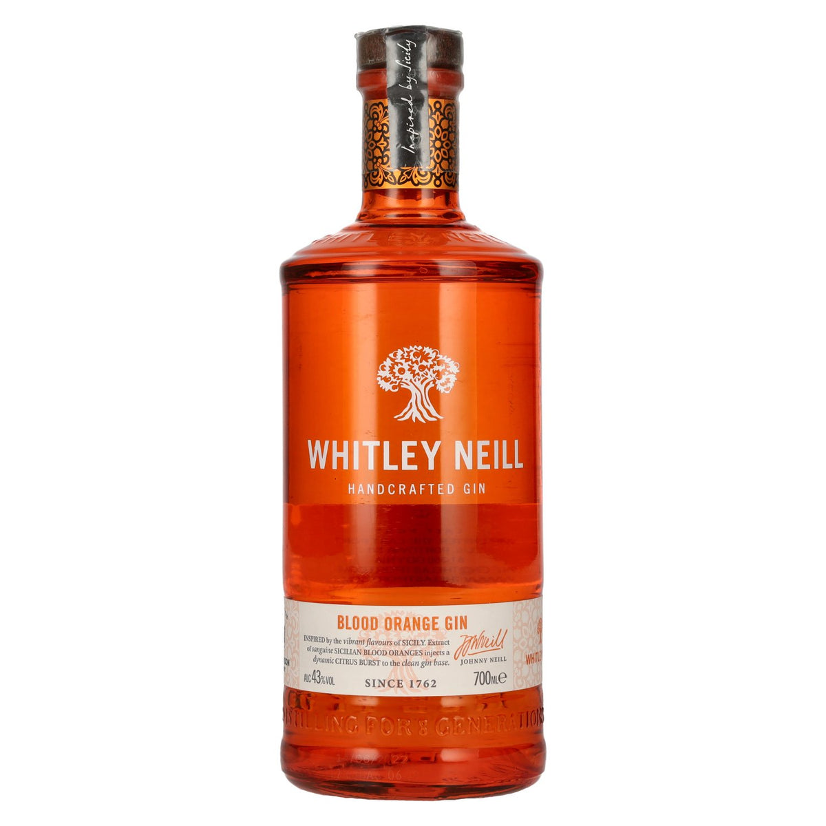 Whitley Neill BLOOD ORANGE GIN 43% vol. 0.7 l