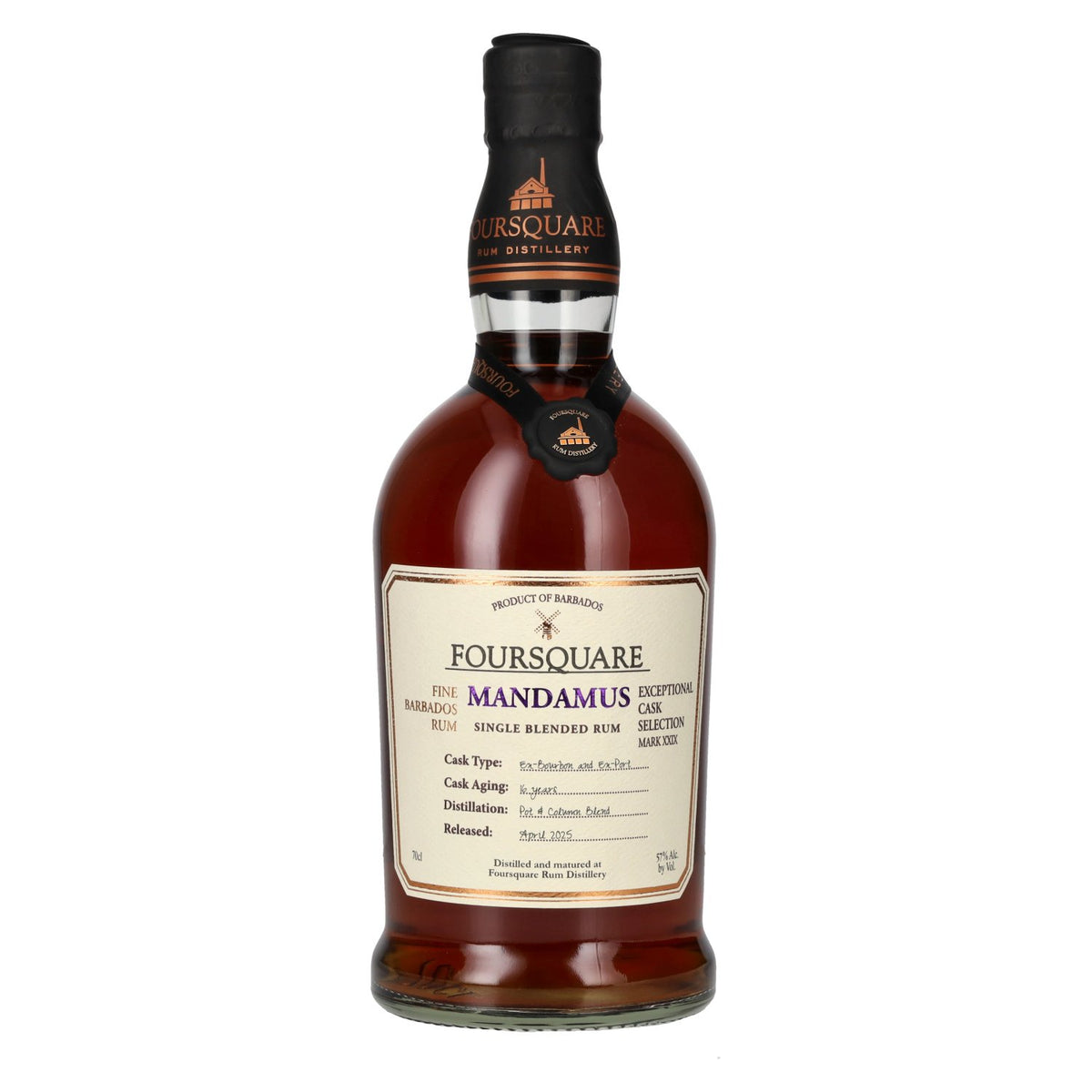 Foursquare 16 Years Old MANDAMUS Single Blended Rum 57% vol. 0.7 l