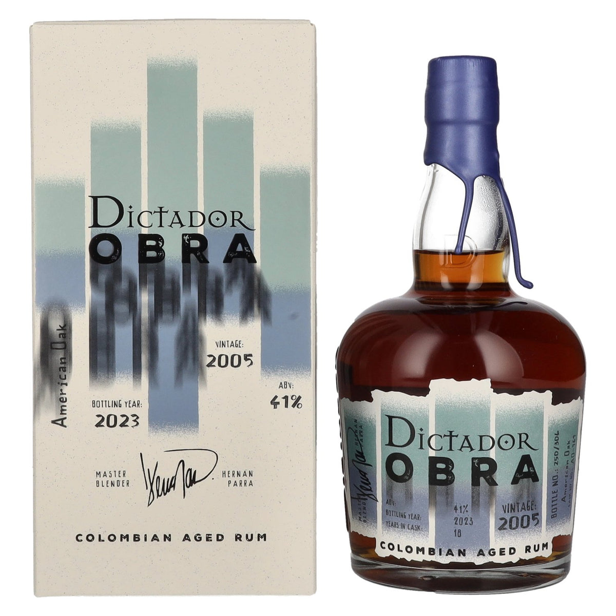 Dictador OBRA VINTAGE 18 Years Old AMERICAN OAK CASK Rum 2005 41% vol. 0.7 l in a gift box