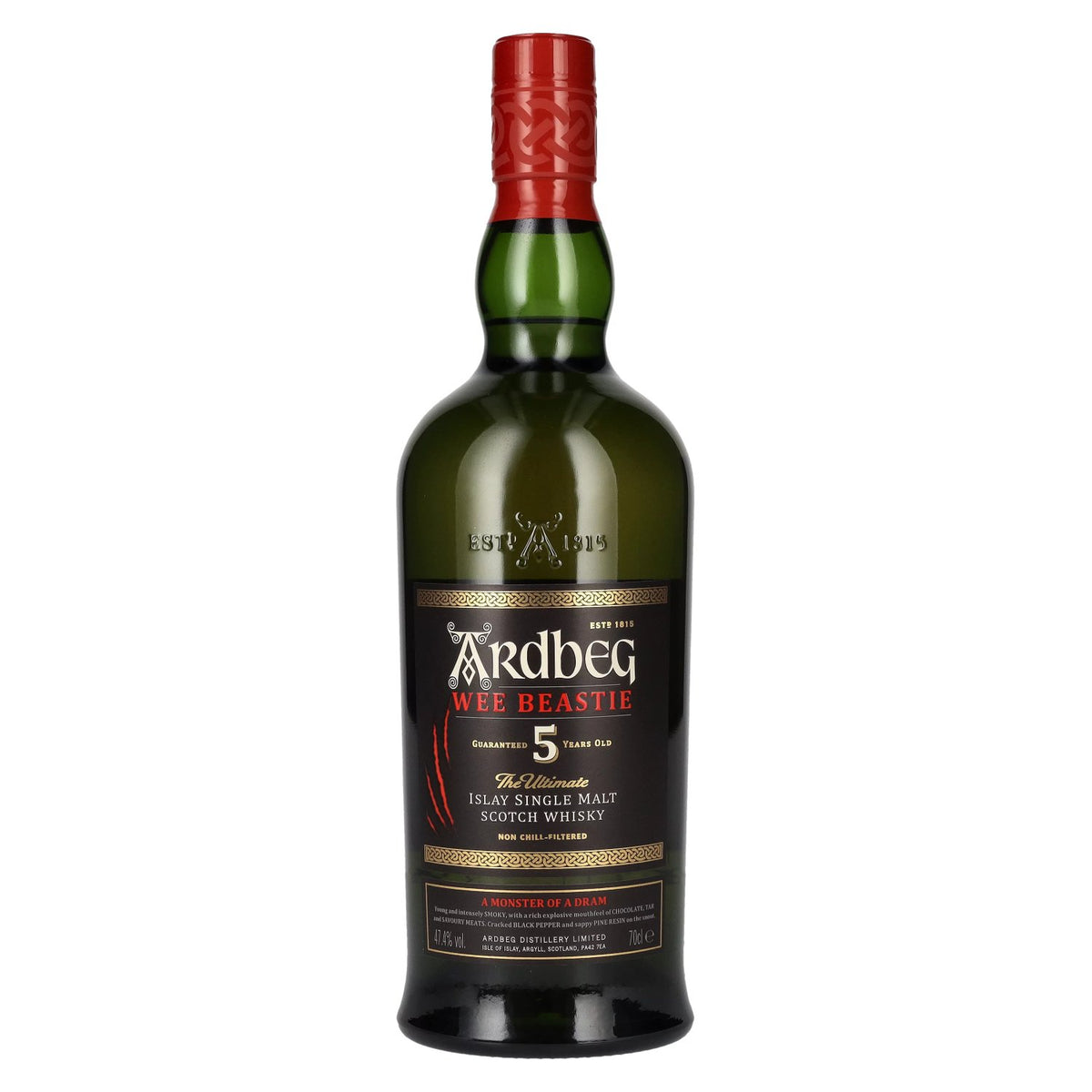 Ardbeg WEE BEASTIE 5 ans d'âge, single malt d'Islay, 47,4 % vol., 0,7 l