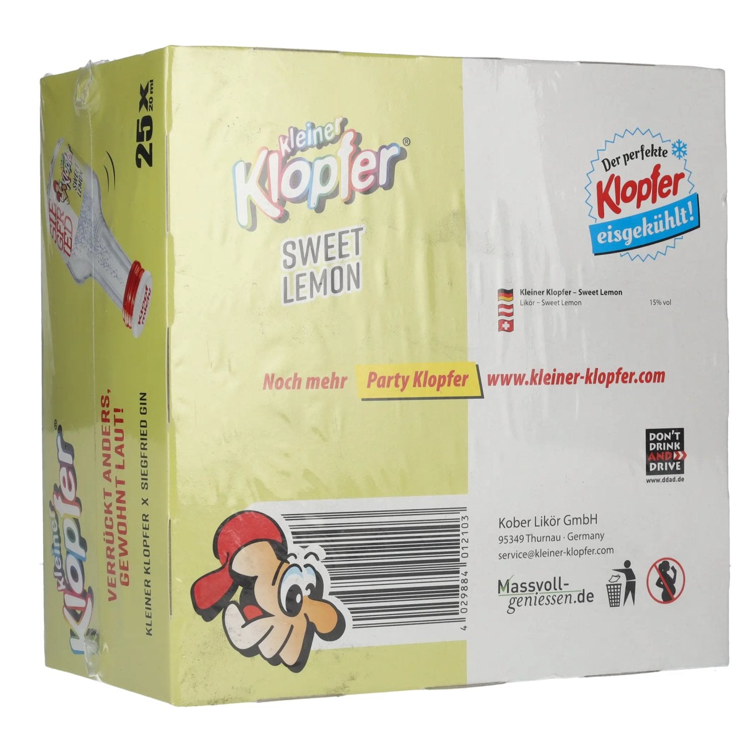 Kleiner Klopfer Siegfried Sweet Lemon 15% Vol. 25x0,02l