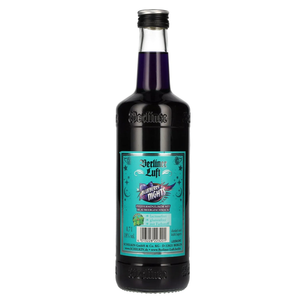 Berliner Luft BLUEBERRY NIGHT De frisse pepermuntlikeur 18% vol. 0,7 l