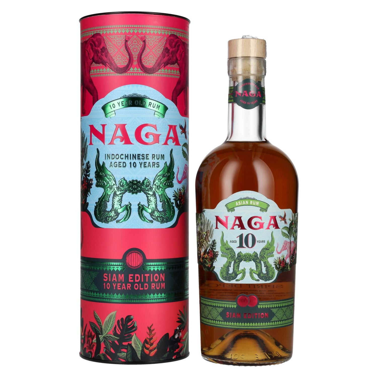 Naga Rum 10 Years Old Indochinese Rum SIAM EDITION 40% Vol. 0,7l en boîte cadeau