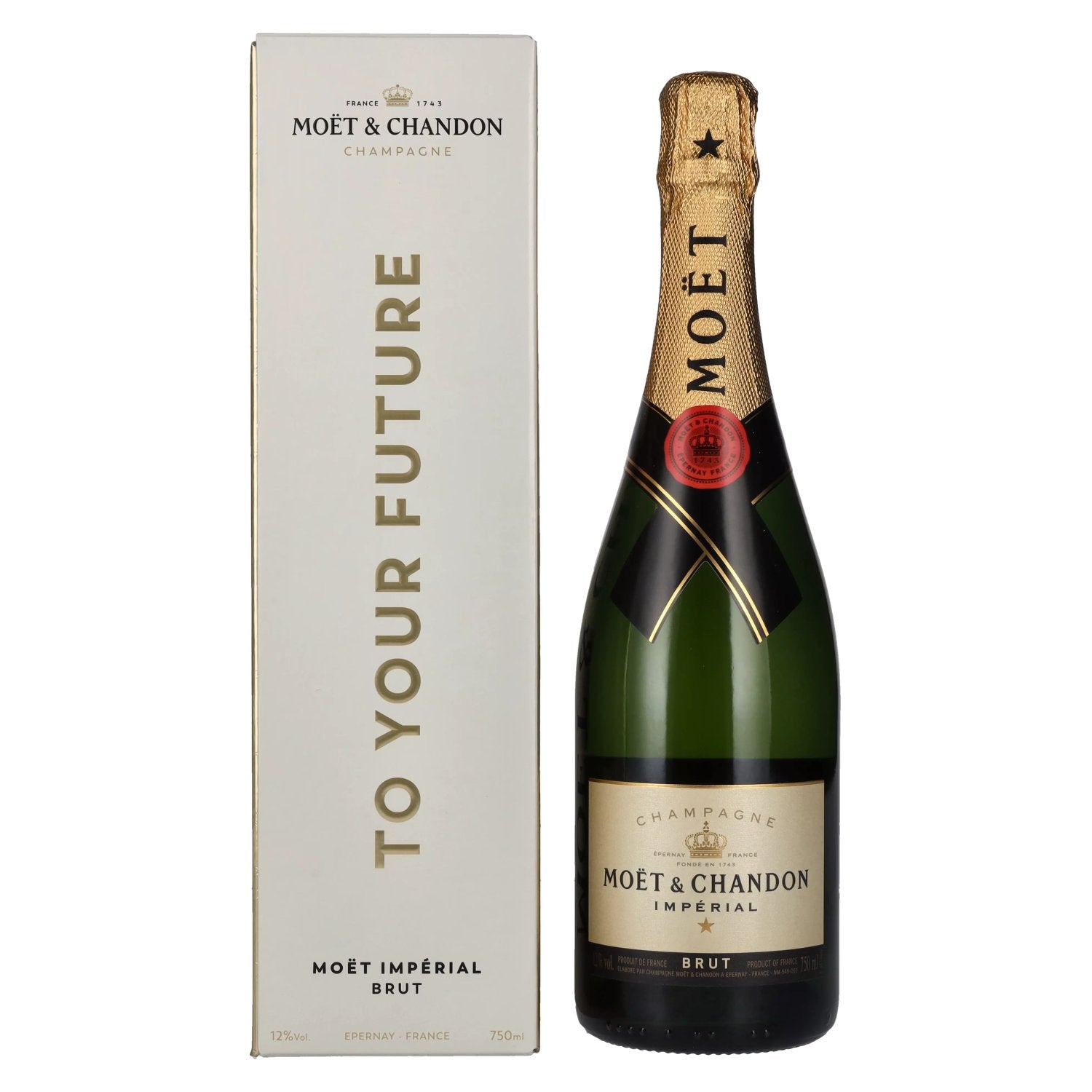 Moët &amp; Chandon Champagne IMPÉRIAL Brut Milestones 12% vol. 0.75l in geschenkverpakking