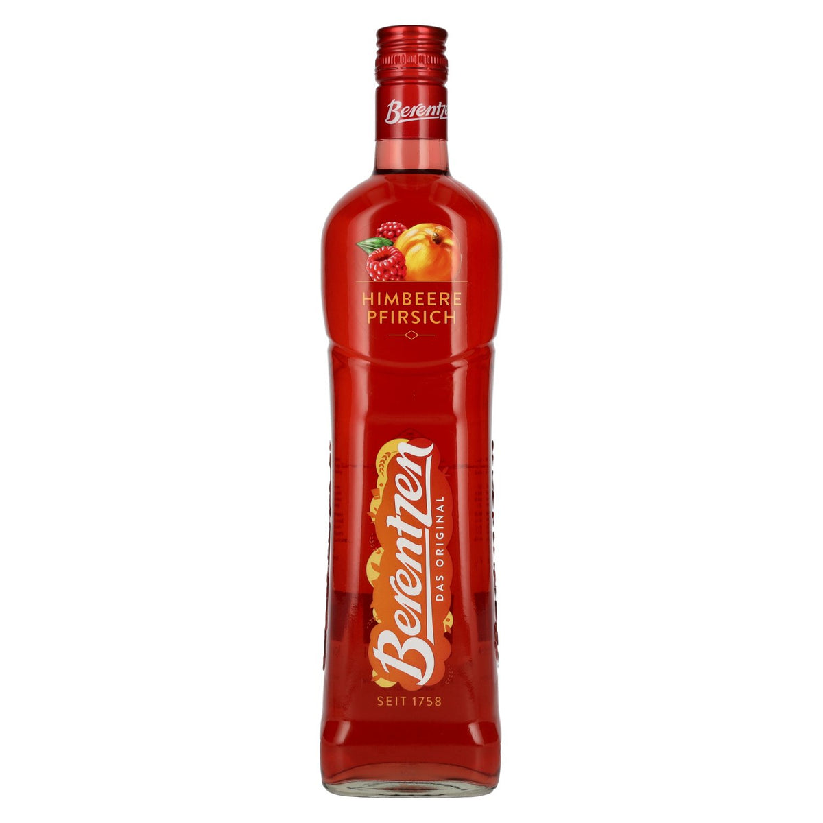 Berentzen Fruitige frambozen-perziklikeur 16% vol. 0,7 l