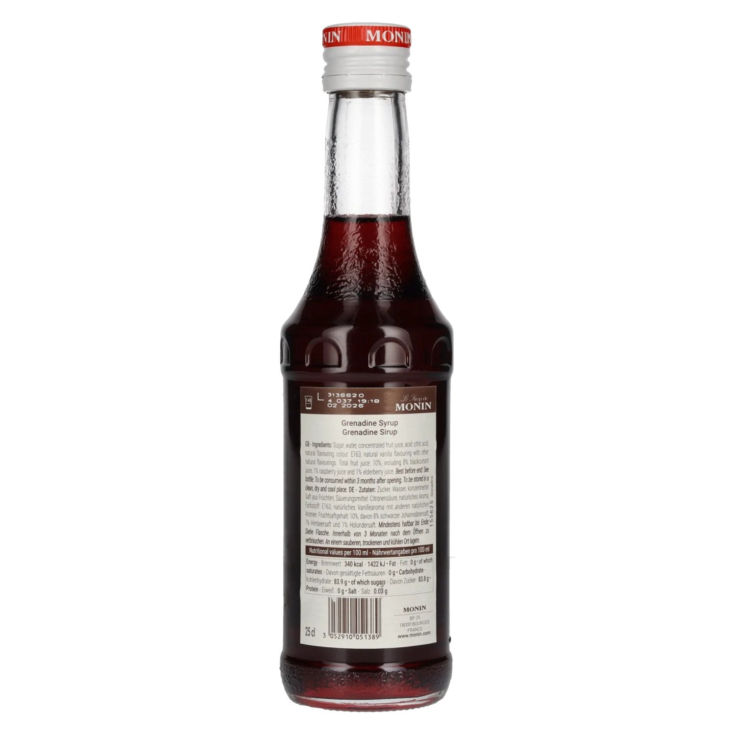 Le Sirop de Monin GRENADINE 0,25l