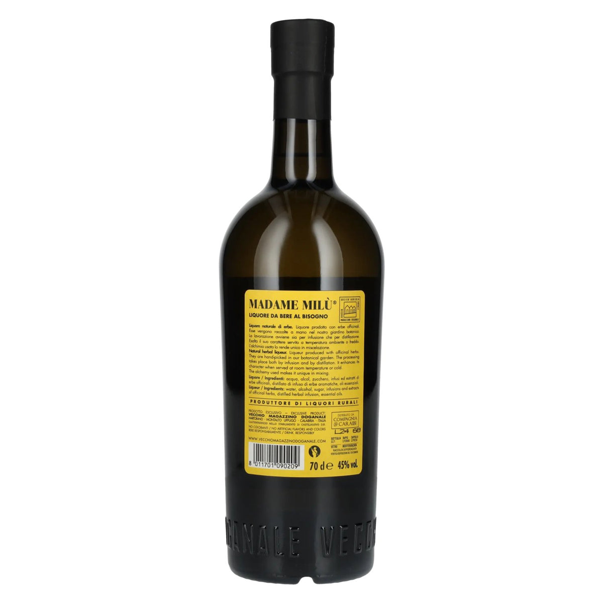 Vecchio Magazzino Madame Milù Likeur om naar behoefte te drinken 45% vol. 0,7 l