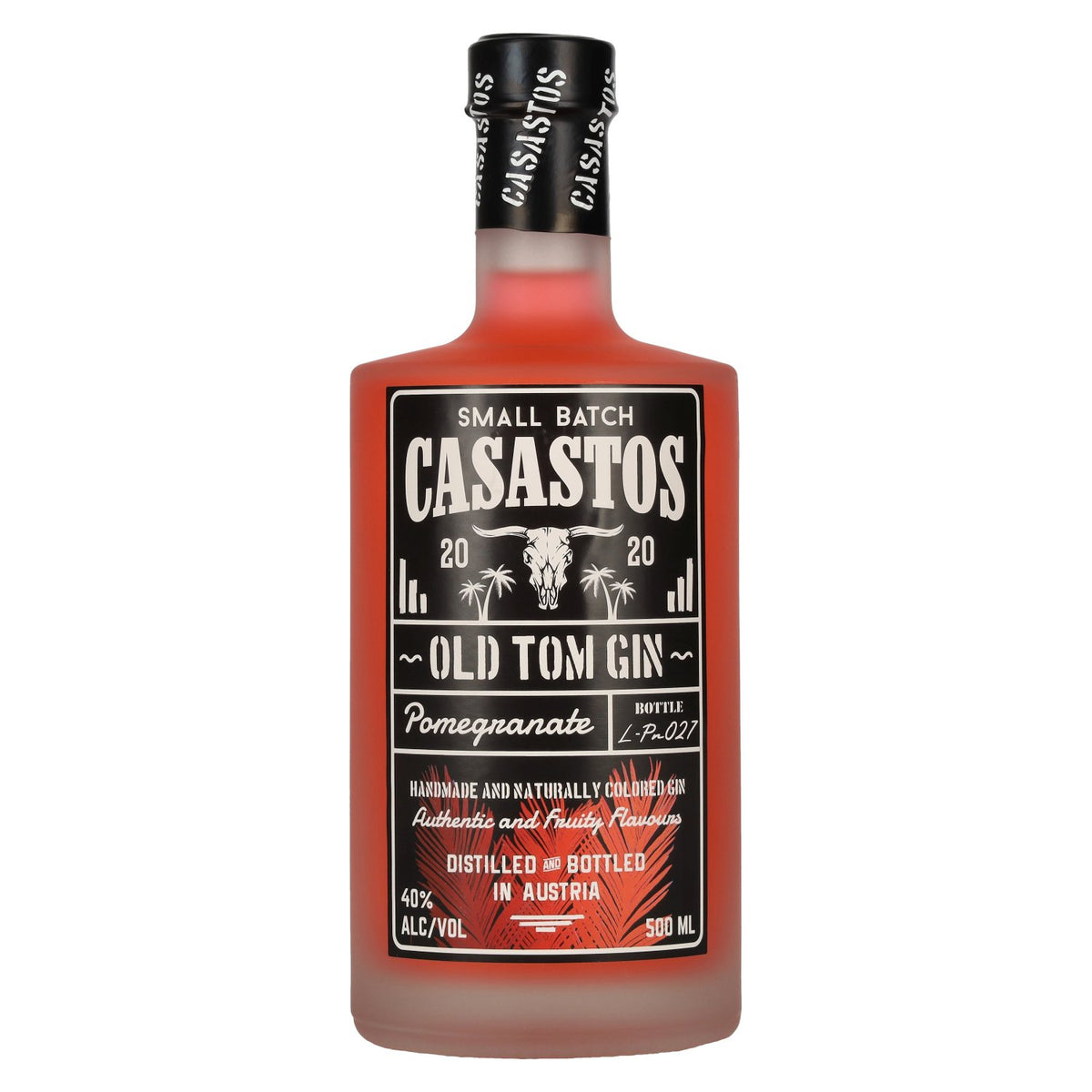 CASASTOS Old Tom Gin Small Batch à la grenade 40 % vol. 0,5 l