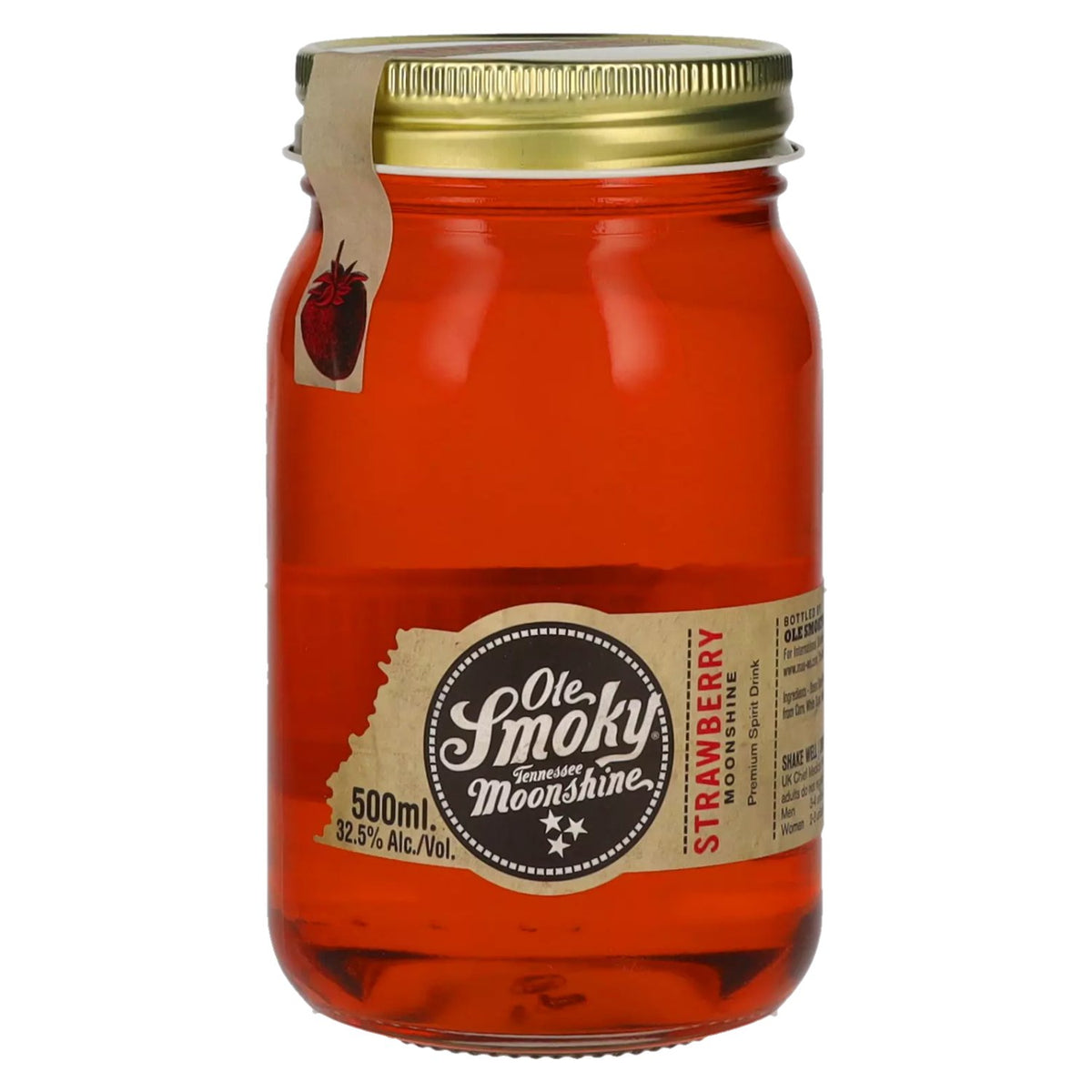 Ole Smoky Tennessee Moonshine STRAWBERRY 32,5% vol. 0,5 l