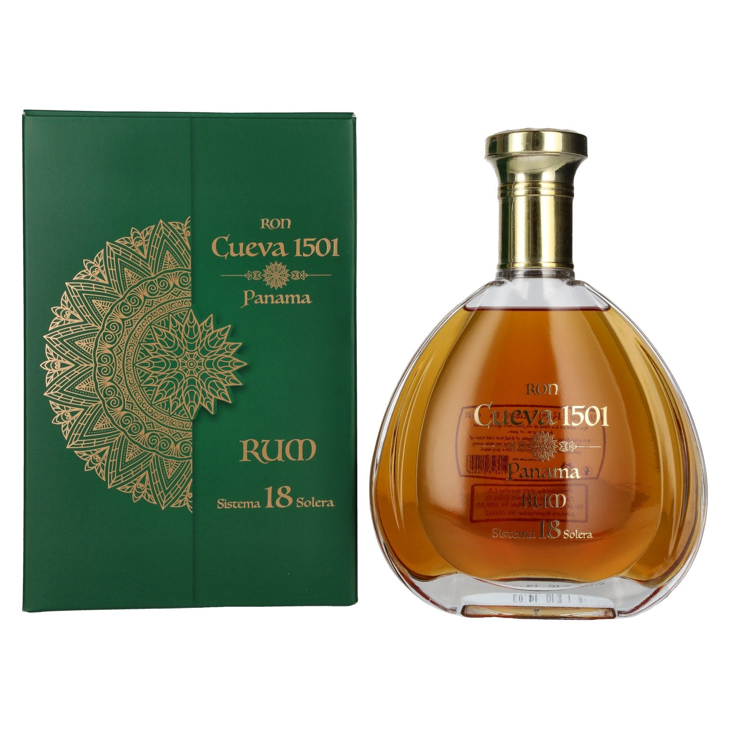 Ron Cueva 1501 Sistema 18 Solera Panama Rum 40% Vol. 0,7l in Geschenkbox