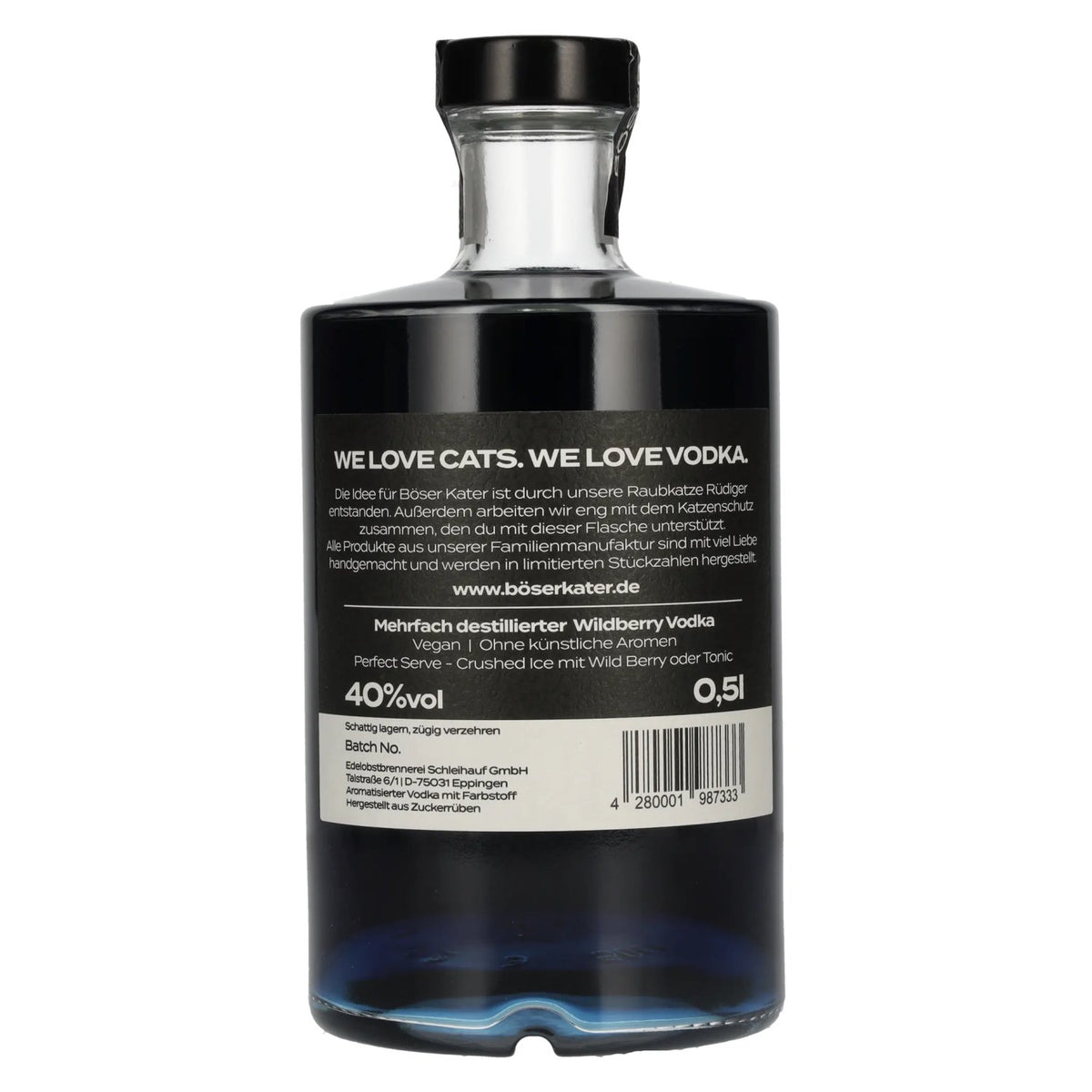 Böser Kater Wildberry Colour-Changing Vodka 40% vol. 0.5 l