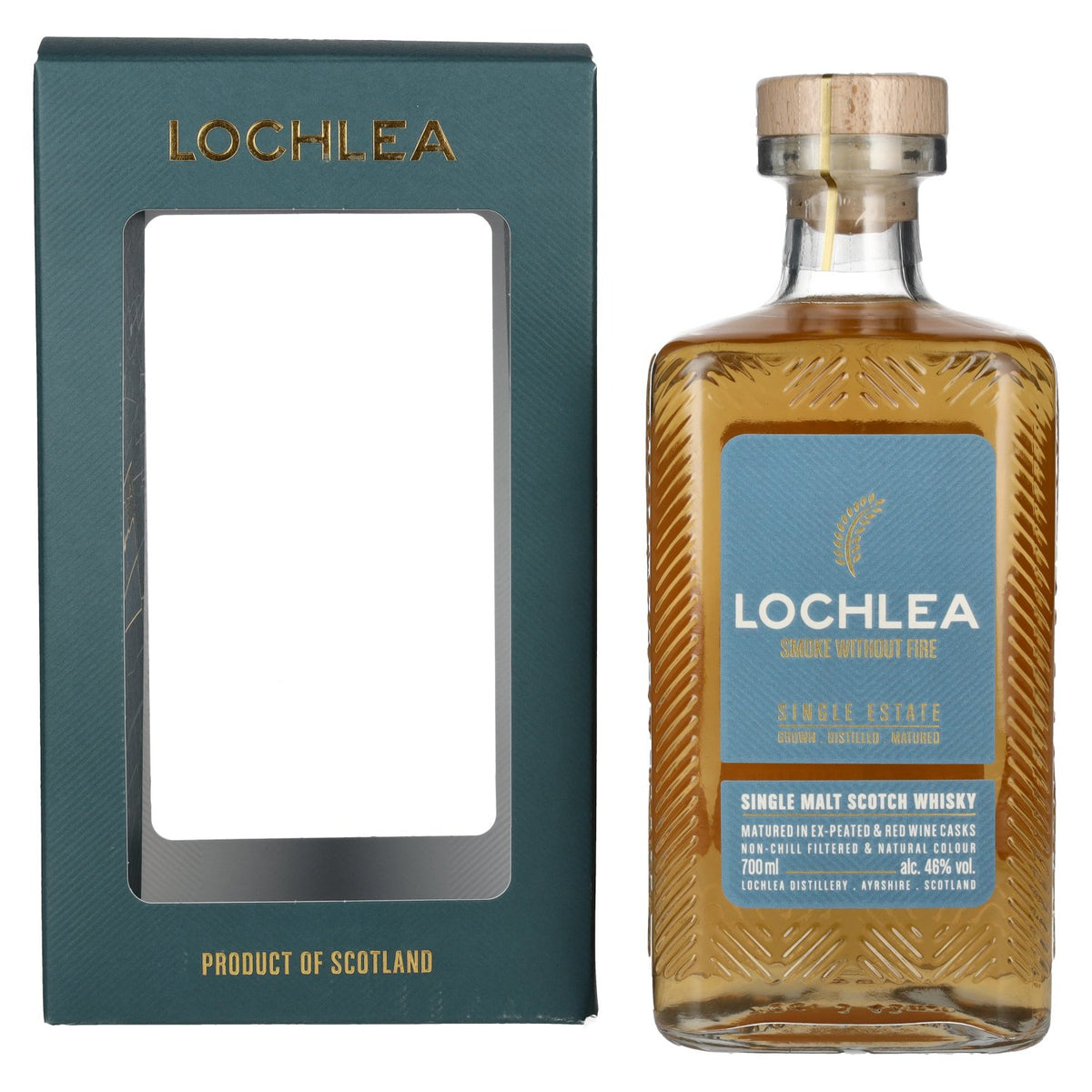 Lochlea SMOKE WITHOUT FIRE Single Estate Single Malt Scotch Whisky 46% vol. 0.7 l in a gift box