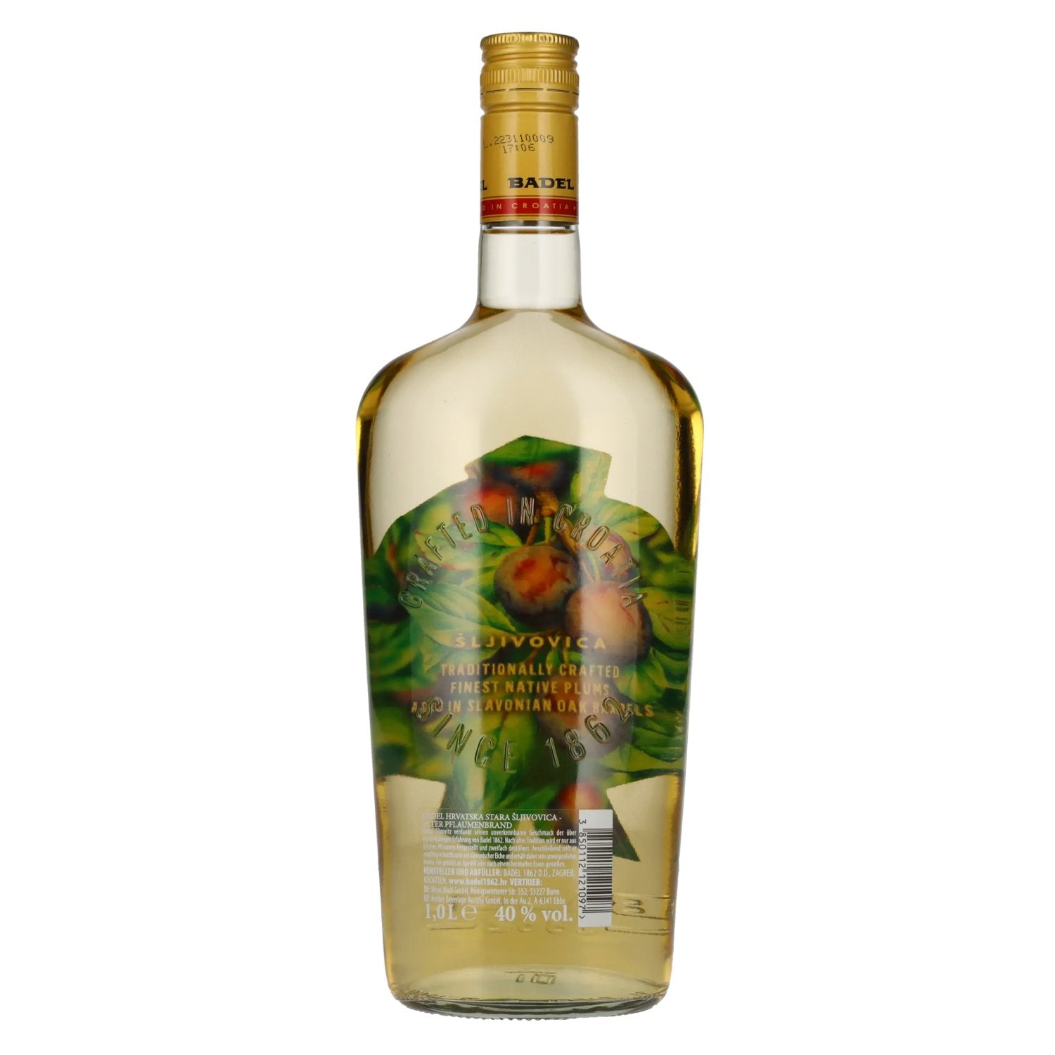 Badel Sljivovica Old Plum Brandy 40% Vol. 1l