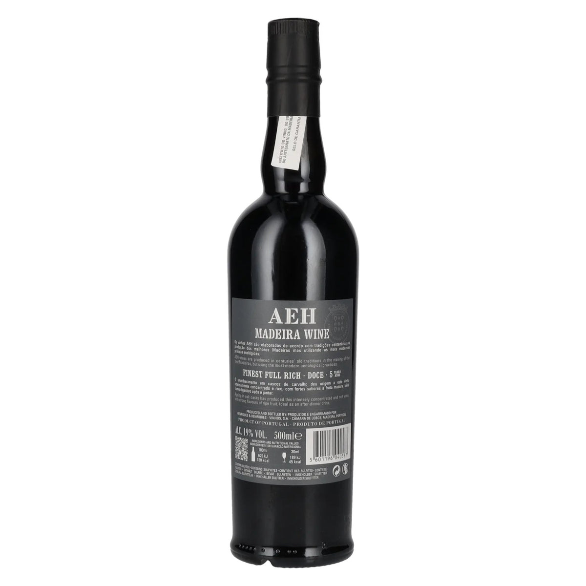 AEH 5 Years Old Finest Full Rich Doce Madeira Wine 19% ABV 0.5 l