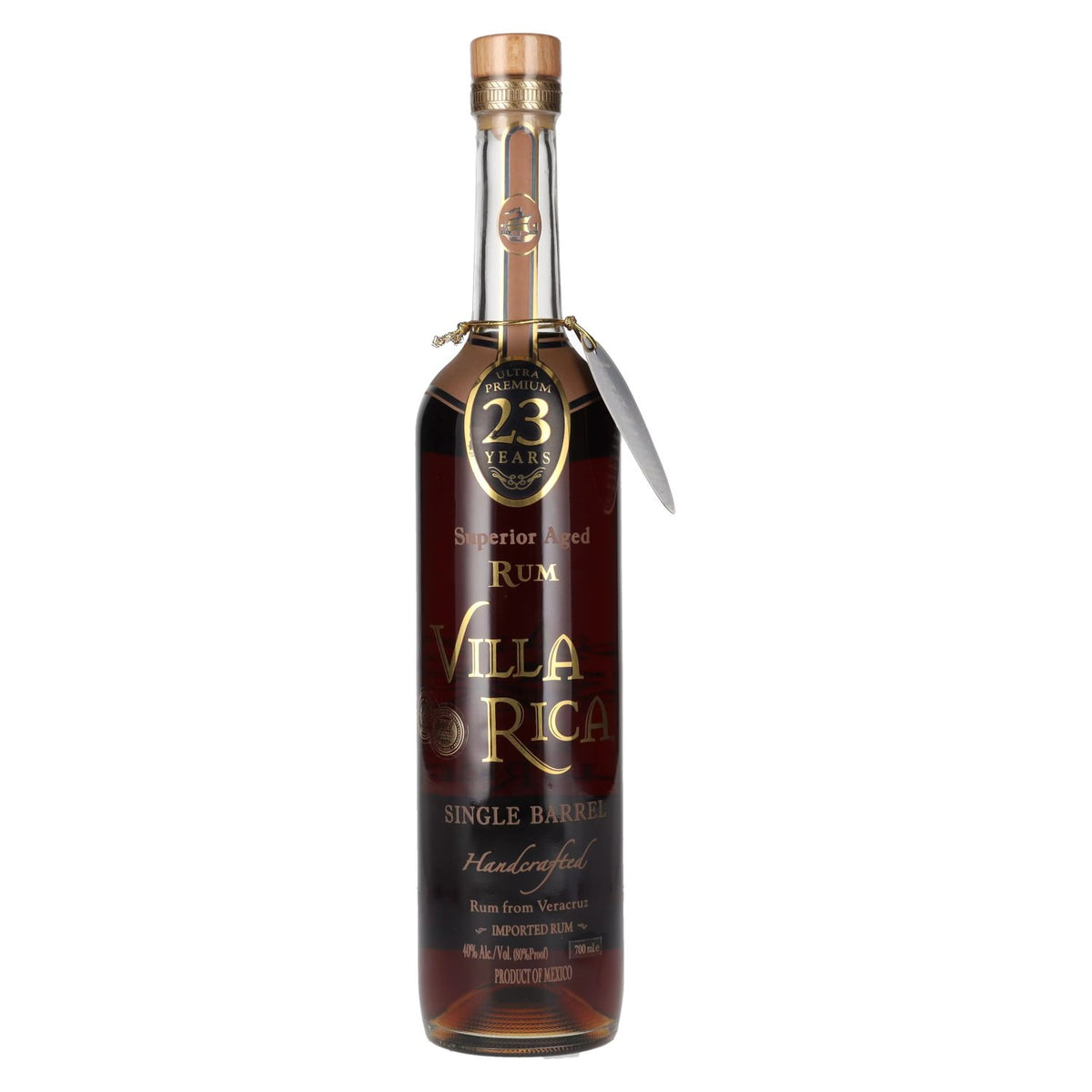 Villa Rica Single Barrel Ultra Premium 23 jaar oude, superieur gerijpte rum 40% vol. 0,7 l