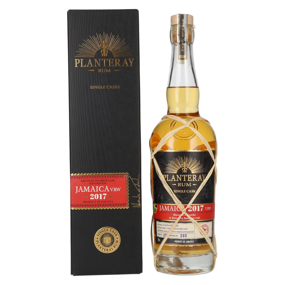 Planteray Rum JAMAICA VRW 2017 Kentucky Bourbon Cask Finish 51,8% vol. 0,7 l in geschenkverpakking