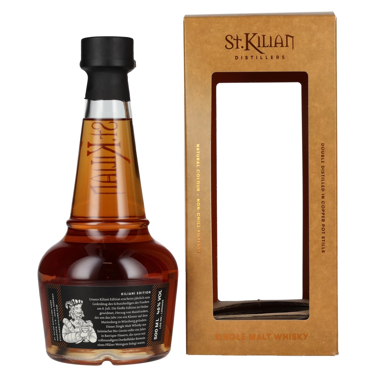 St. Kilian Kiliani Edition HEDAN Single Malt Whisky 46% Vol. 0,5l in Geschenkbox