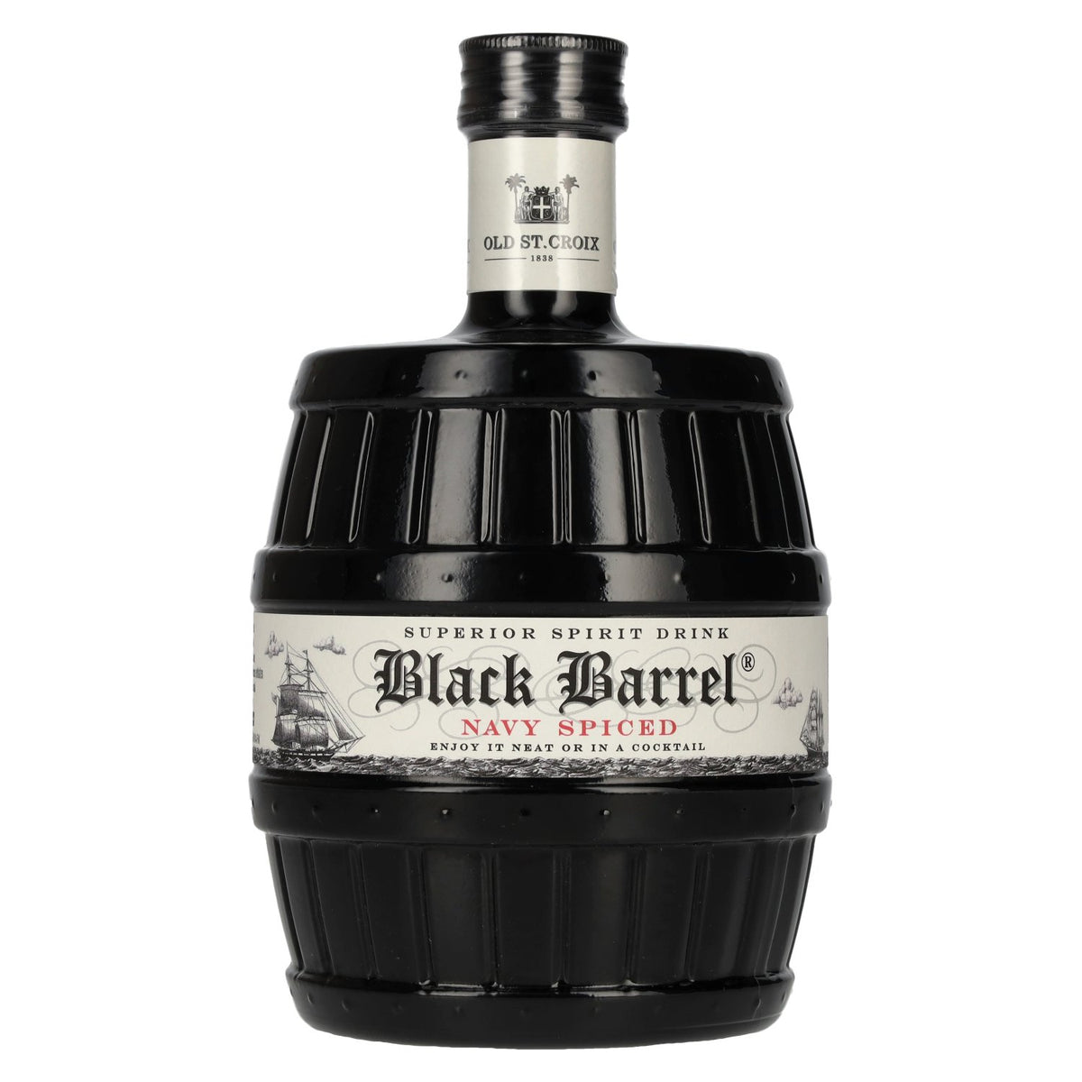 Old St. Croix A.H. Riise Black Barrel NAVY SPICED Spirit Drink 40% vol. 0.7 l