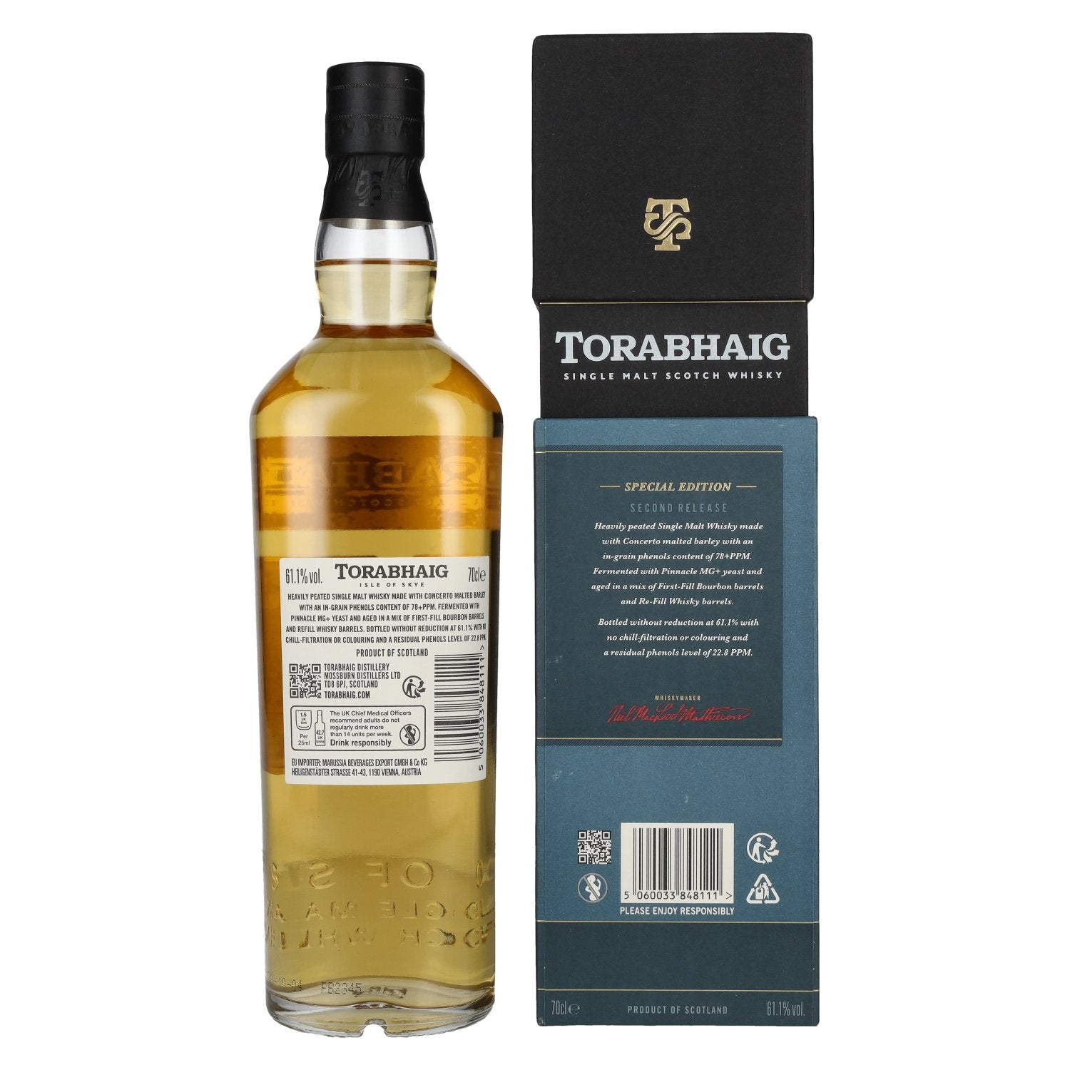 Torabhaig ALLT GLEANN The Legacy Series BATCH STRENGTH Single Malt 61,1% Vol. 0,7l in geschenkverpakking