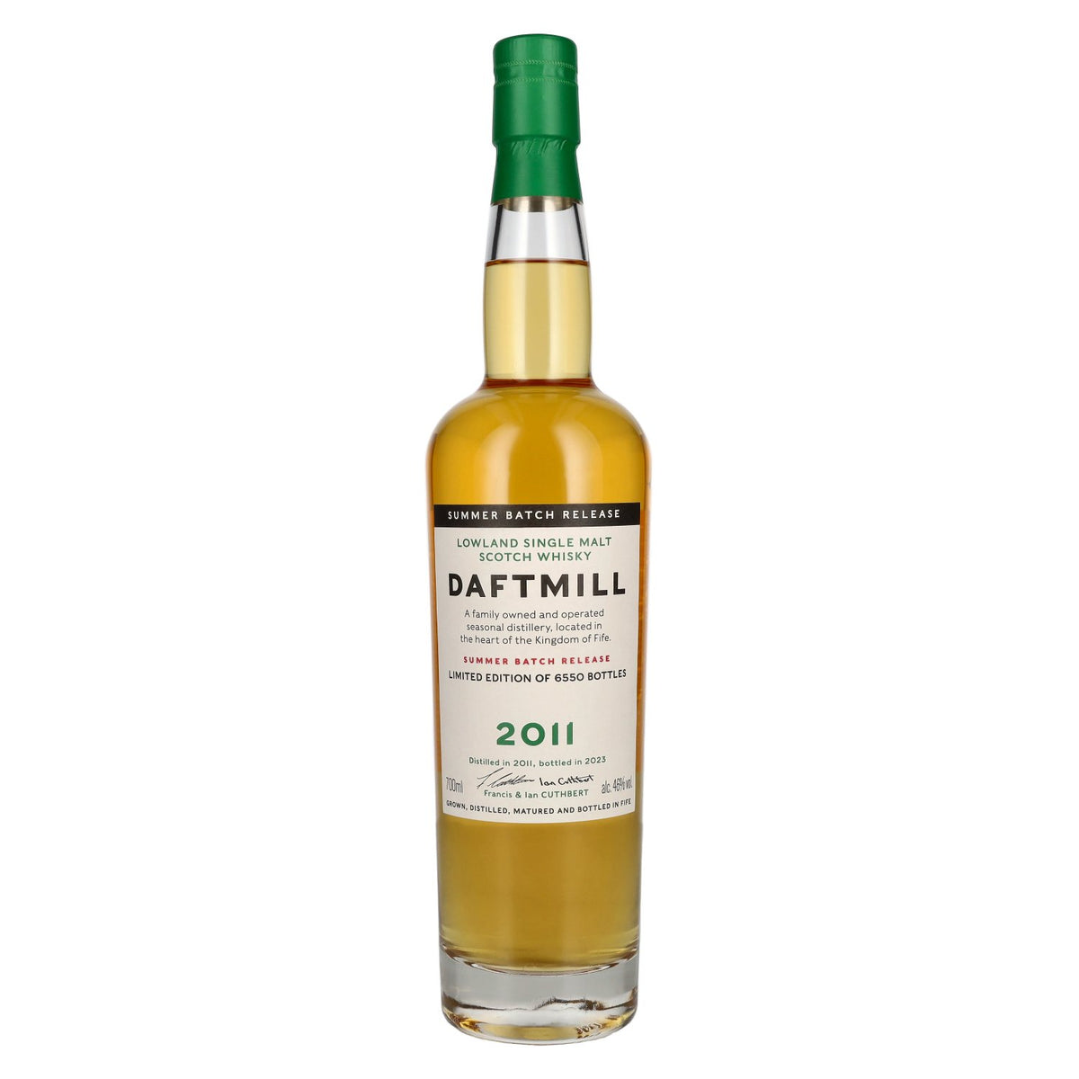 Daftmill Lowland Single Malt, édition estivale 2011, 46 % vol., 0,7 l