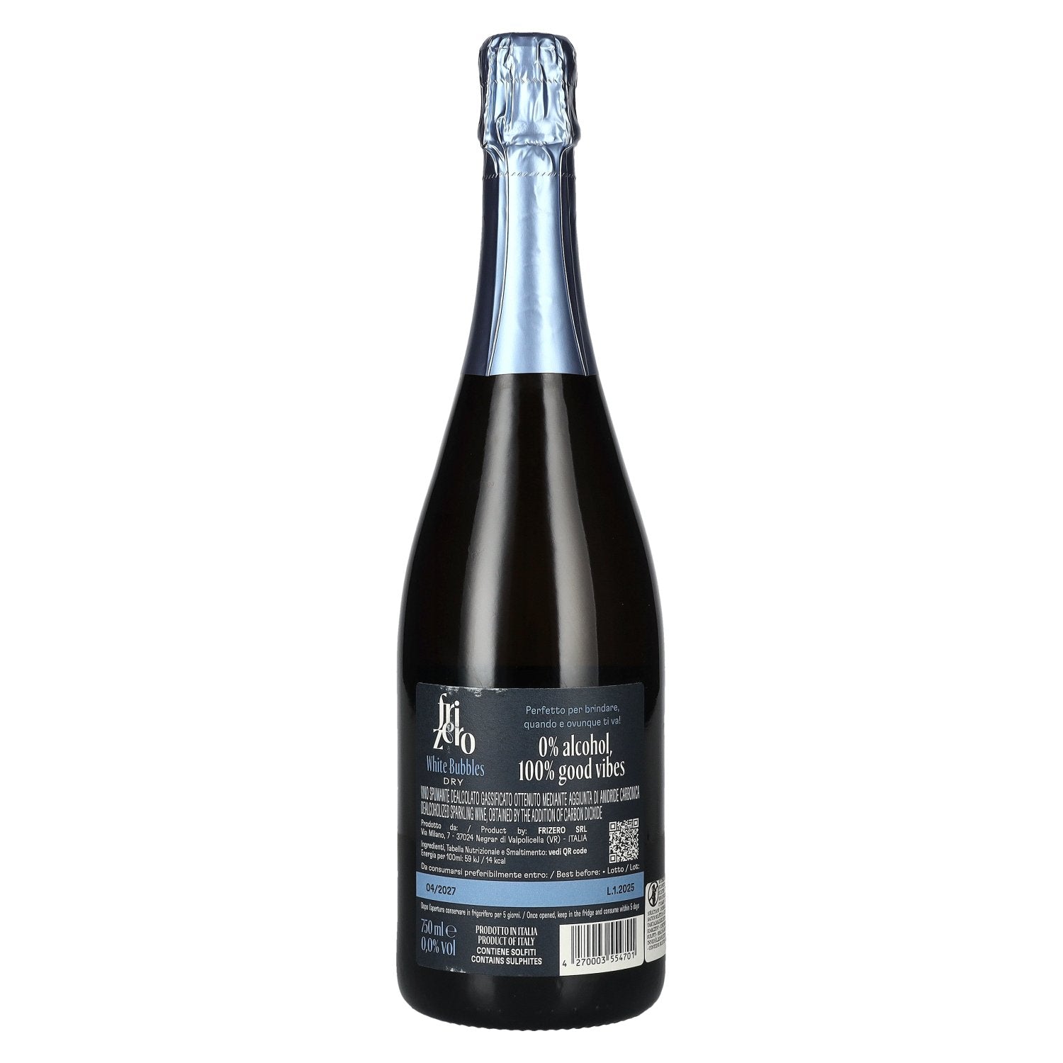 Frizero White Bubbles Mousserende Wijn Alcoholvrij 0,0 0,75l