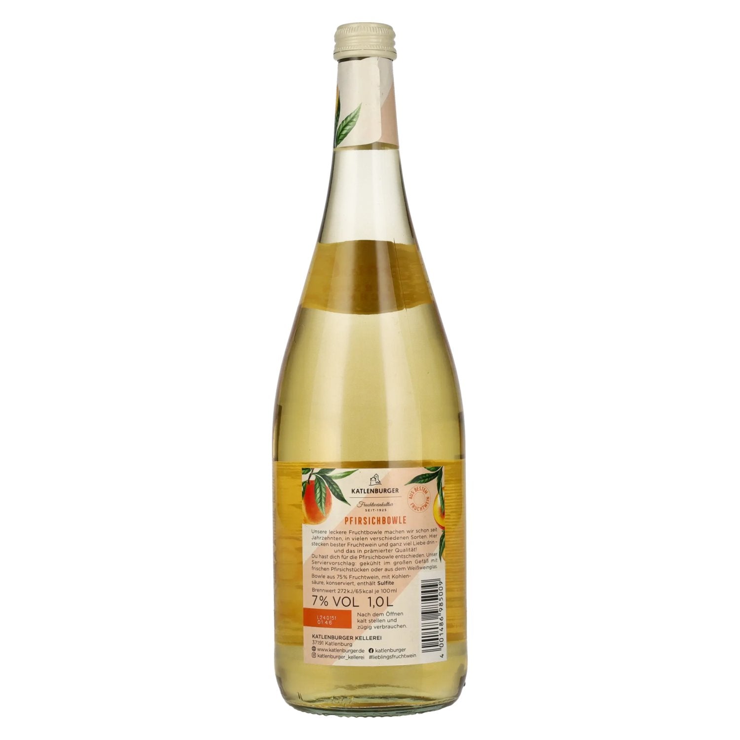 Katlenburger fruit punch perzik 7% vol. 1l