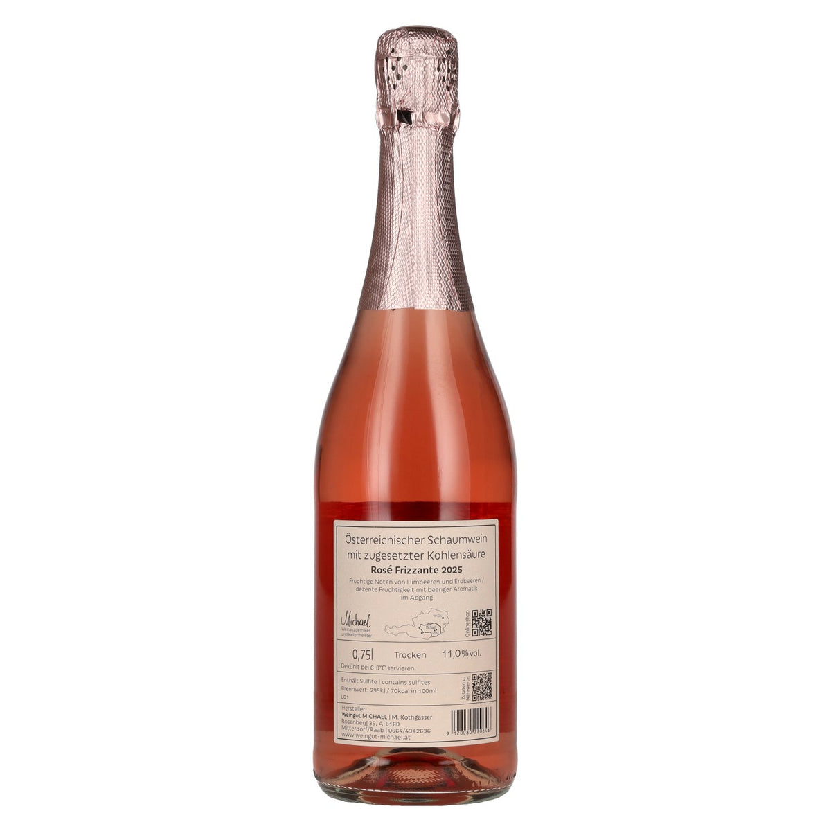 MICHAEL Rosé Frizzante 2025 11% ABV 0.75 l