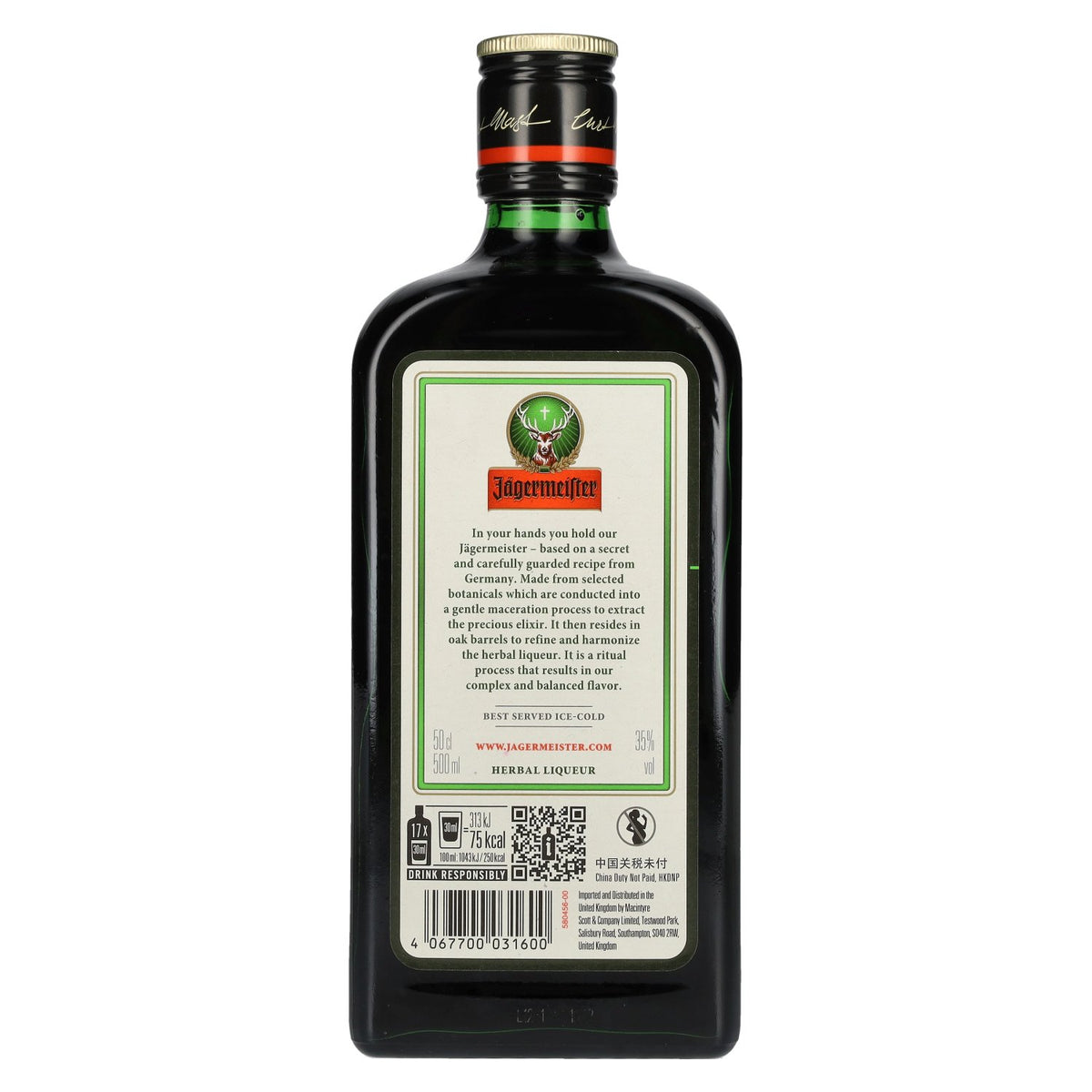 Jägermeister 35% vol., 0.5 l
