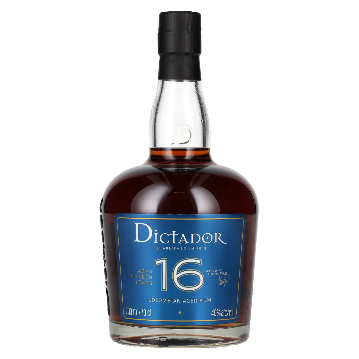 Dictador 16 ans d'âge, rhum colombien vieilli, 40 % vol., 0,7 l