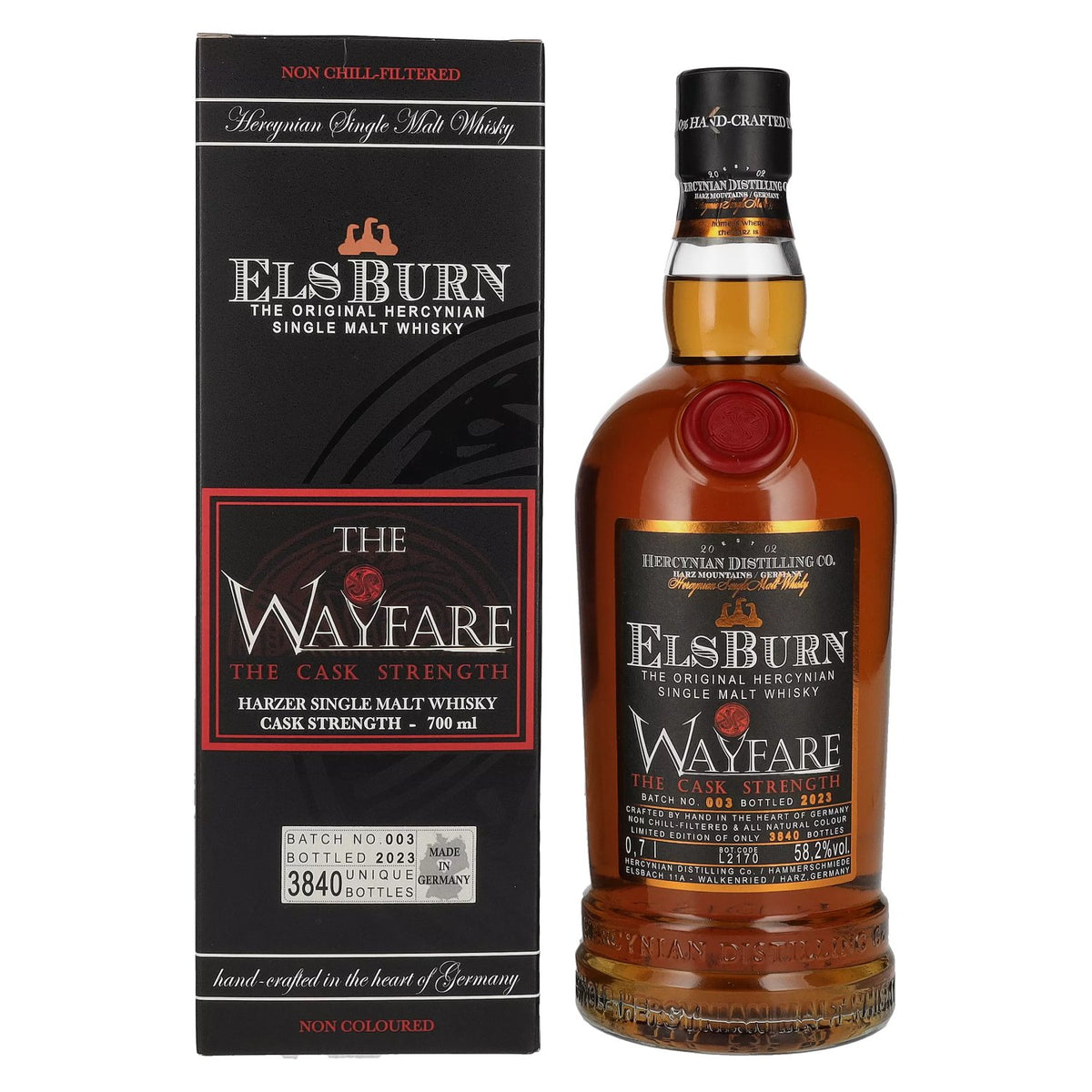 Elsburn WAYFARE The Cask Strength Batch No. 003 2023 58.2% ABV 0.7l in a gift box