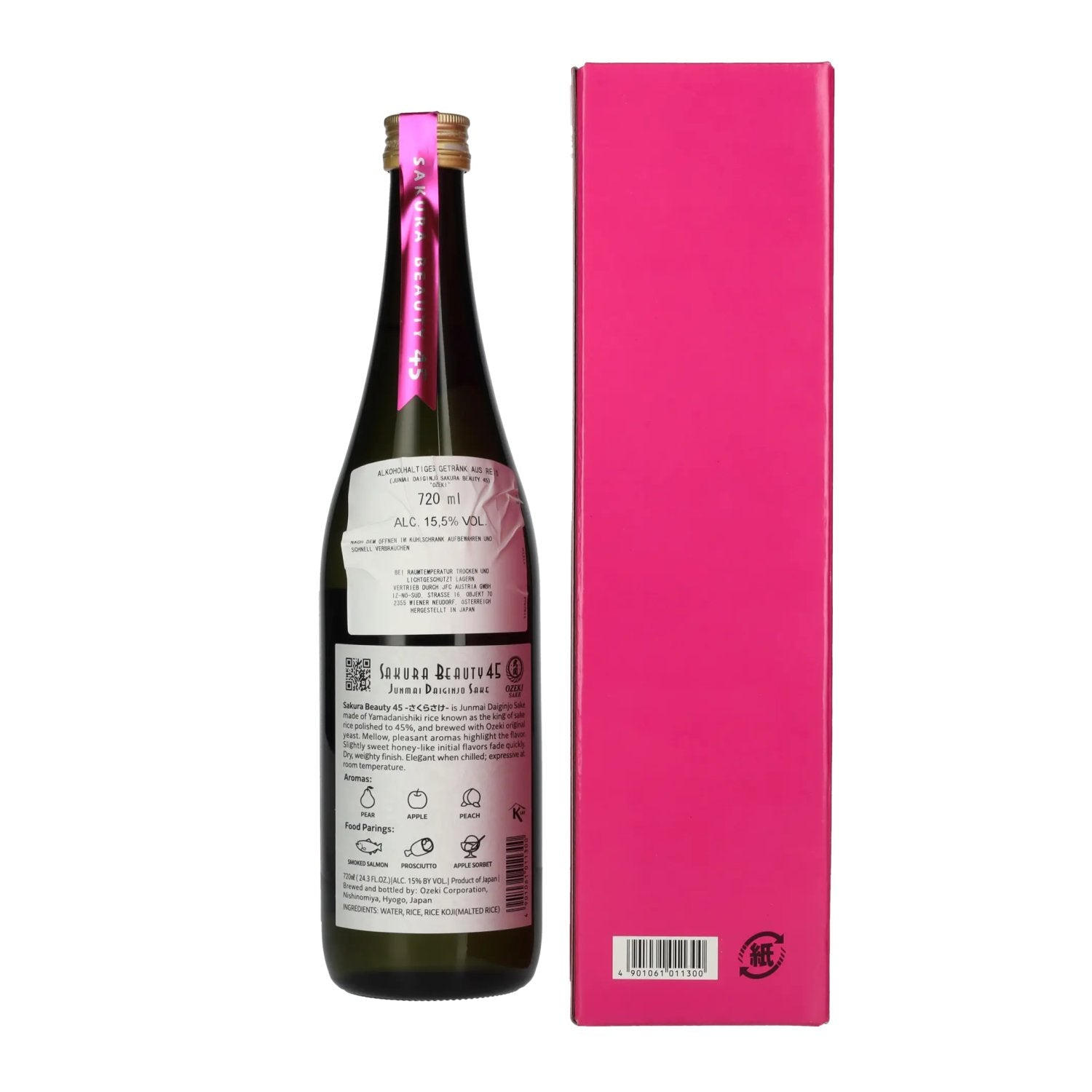 Ozeki Junmai Daiginjo Sakura Beauty 45 15,5% Vol. 0,72l in Geschenkbox