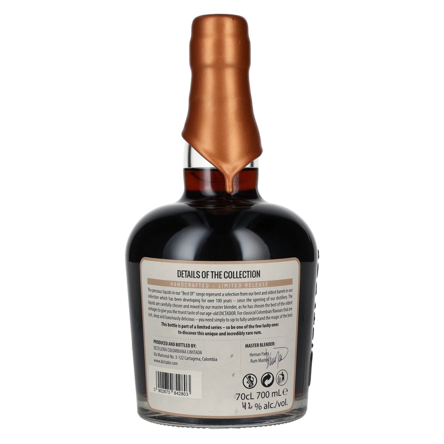 Dictador BEST OF 1979 EXTREMO Colombiaanse Rum Limited Release 42% Vol. 0,7l